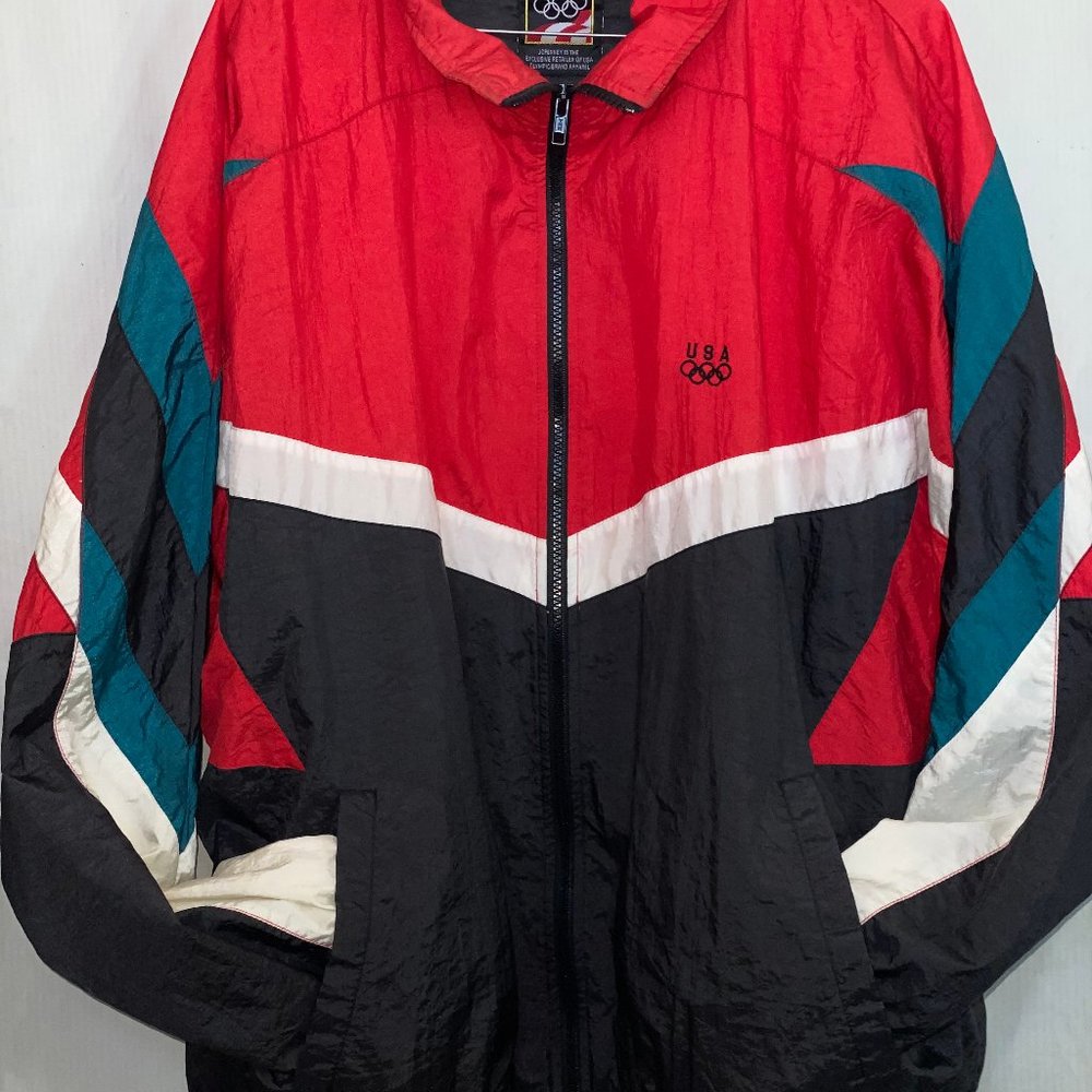 Olympics Vintage JCPenney Mens Windbreaker Jacket